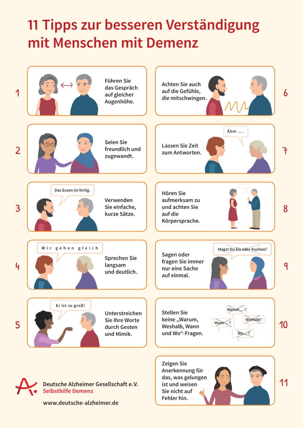 Tipps der Deutschen Alzheimer Gesellschaft e.V.