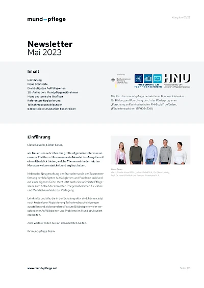 Newsletter Mai 2023