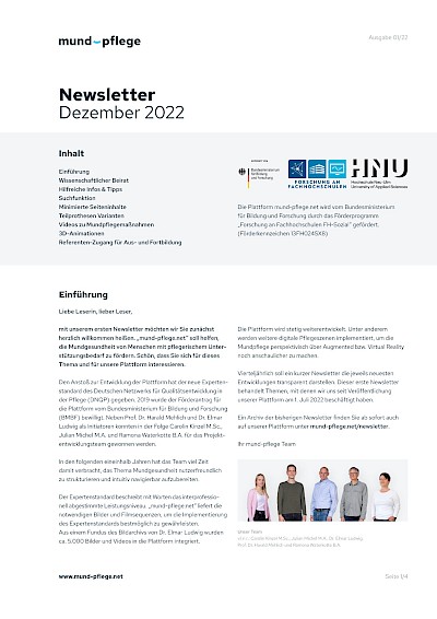 Newsletter Dezember 2022