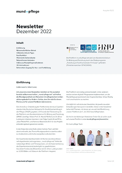 Newsletter Dezember 2022