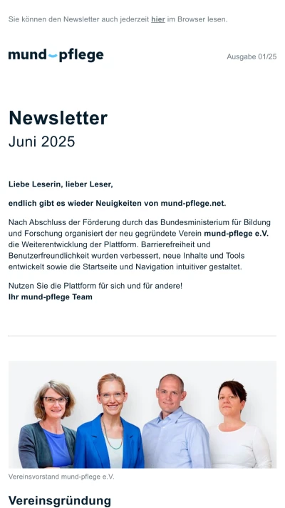 Newsletter Archiv (seit 2024) Juni 2025