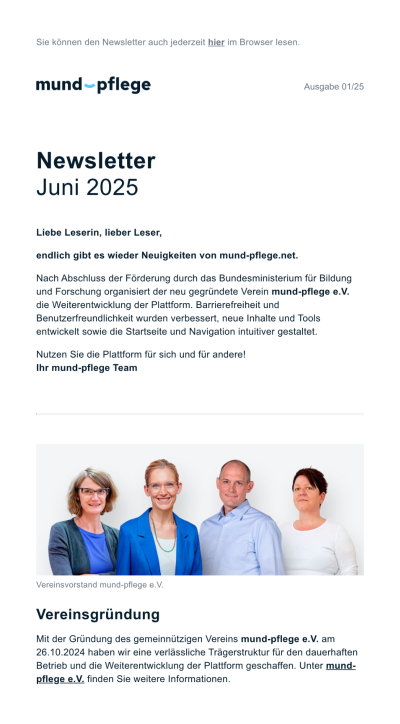 Newsletter Archiv (seit 2024) Juni 2025