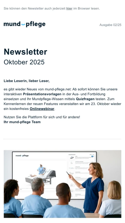 Newsletter Archiv (seit 2024) Oktober 2025