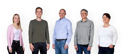 Presse Teamfotos Teamfoto mit weißem Hintergrund